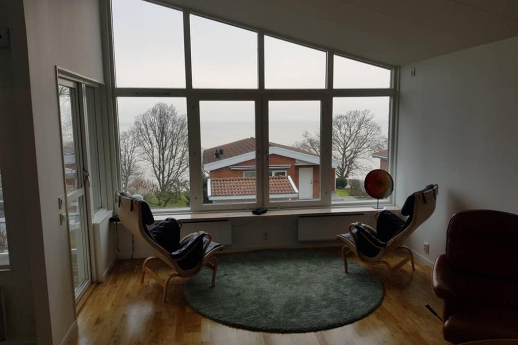 Modern Villa I Arild Med Spektakulaer Havsutsikt. Kültér fotó